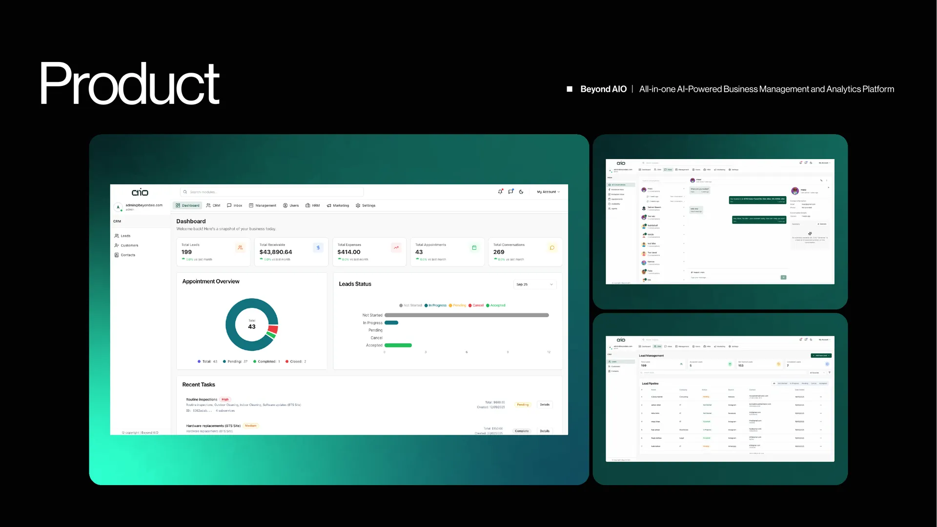 Beyond AIO — AI Business Management & Analytics Platform — product preview