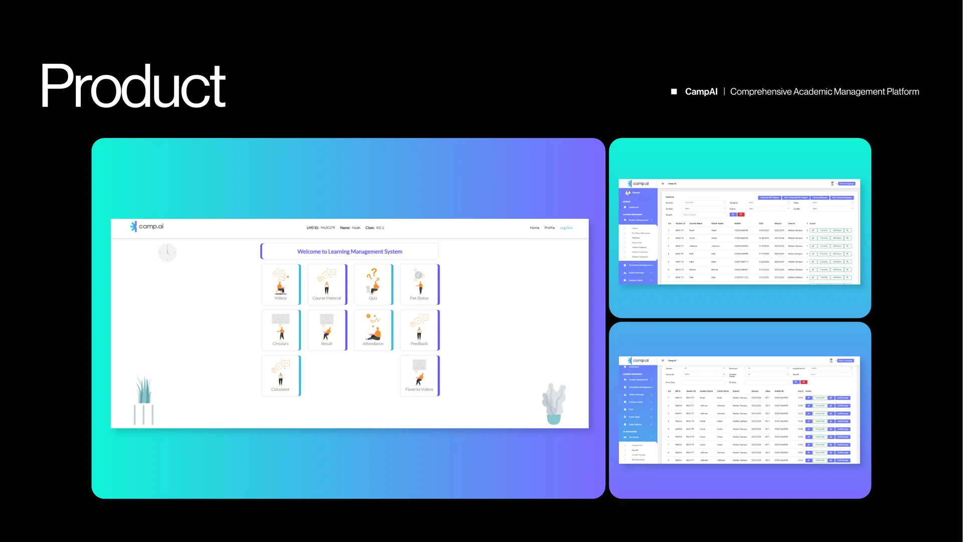 CampAI — Multi-Branch Academic Management Platform — product preview
