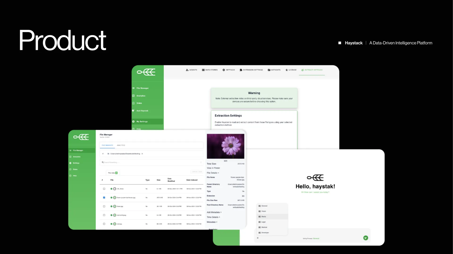 Haystack — AI Data Intelligence Platform — product preview