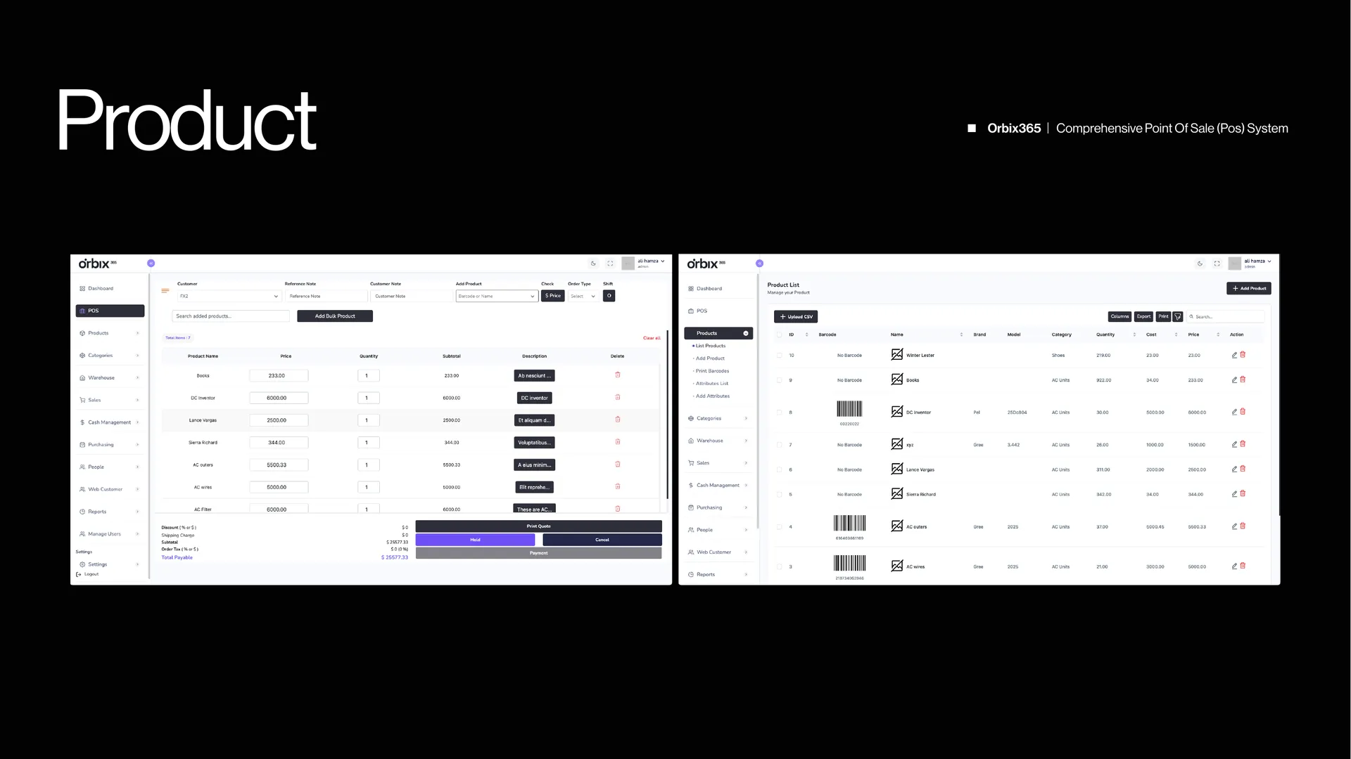 Orbix 365 — POS & Multi-Warehouse Commerce System — product view 2