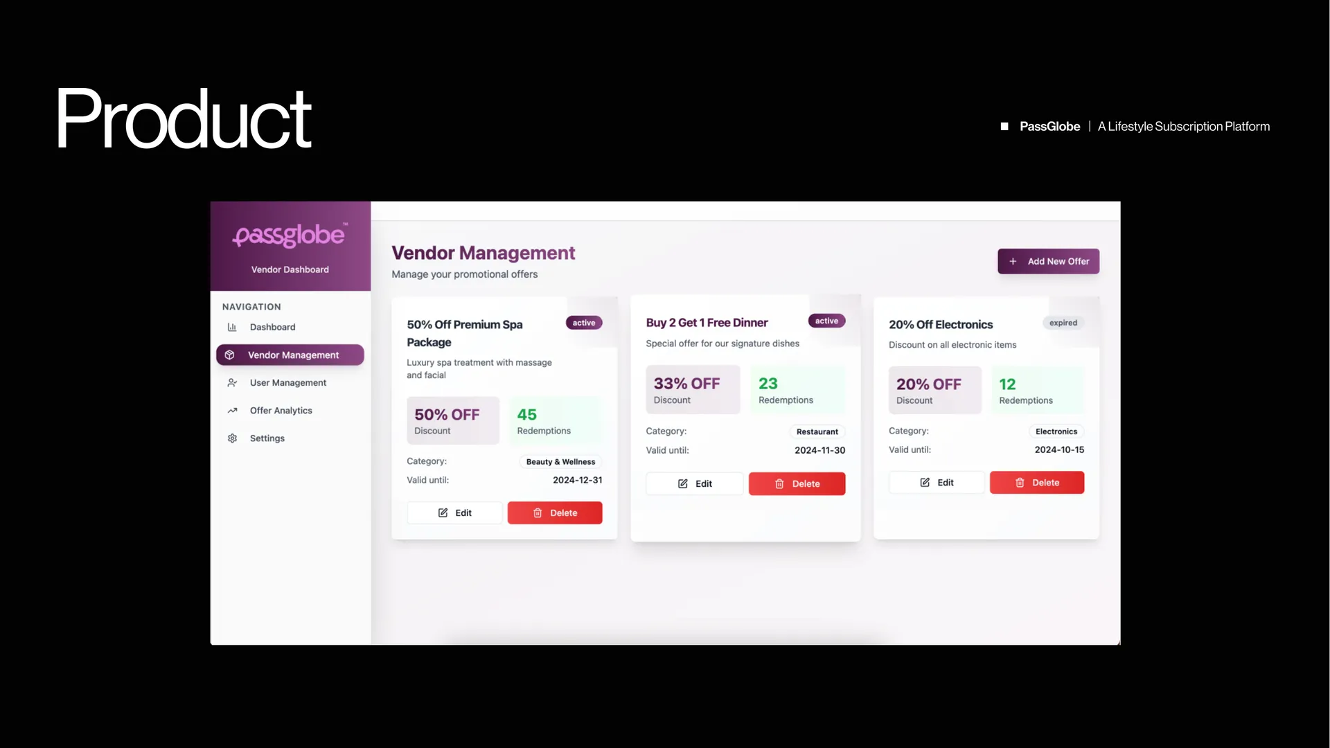 PassGlobe — Lifestyle Subscription Platform — product view 2